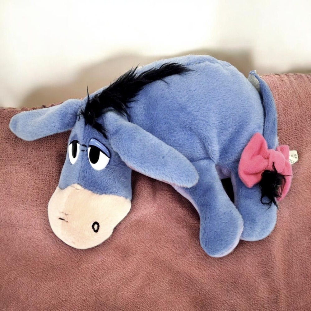 Arcotoys (Mattel) Vintage Disney Eeyore Stuffed Animal Plush 7"